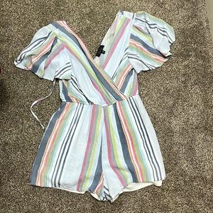 Summery Striped colorful romper